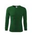 T-shirt Manches Longues Fit-t Homme Vert Malfini-1