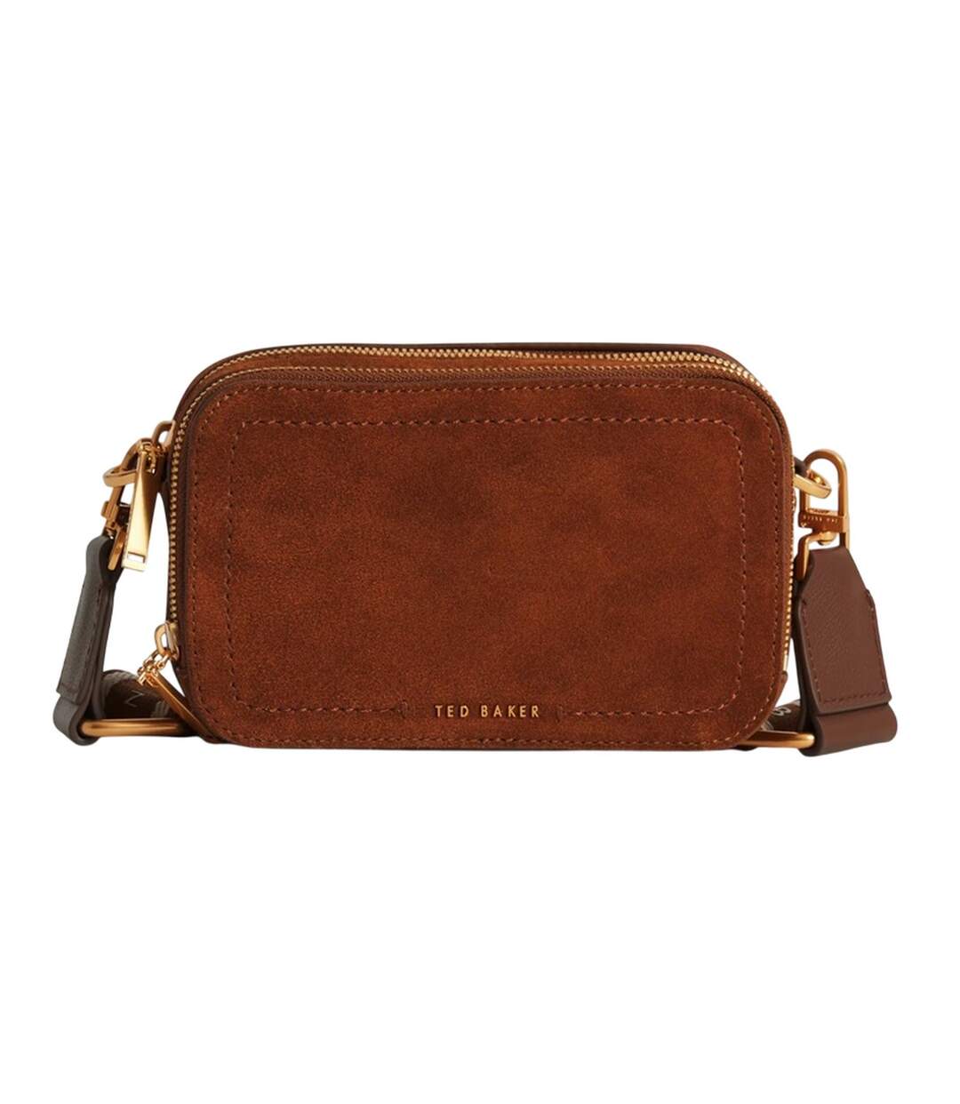 Womens/ladies Suede Camera Bag One Size Brown Ted Baker-2