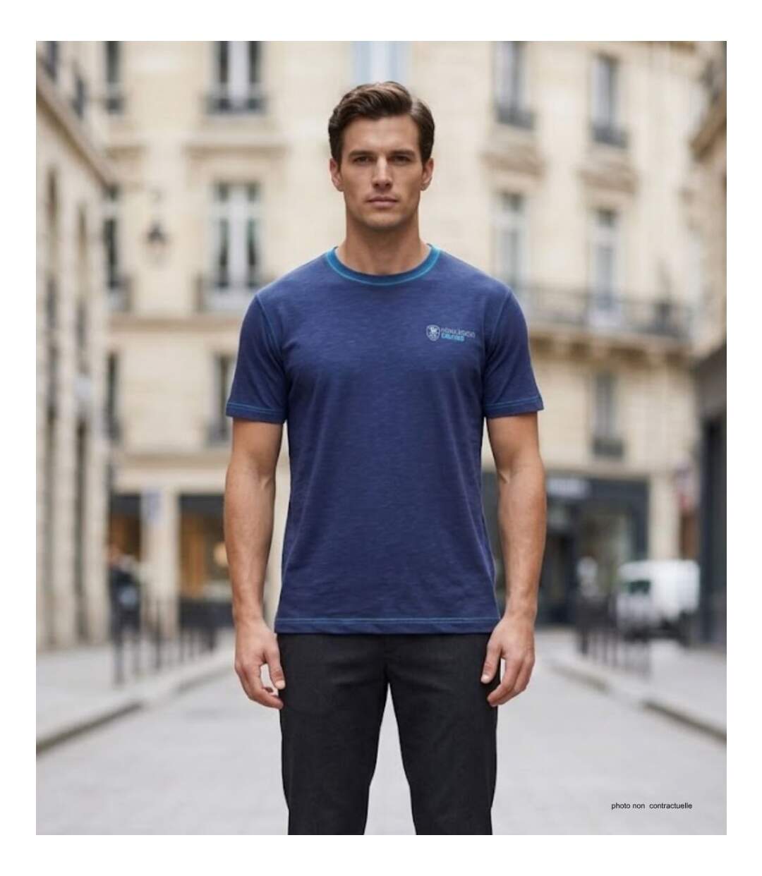 CHALLENGER SANCHO2 : Tee-shirt col rond en coton flammé pour un look texturé unique-5