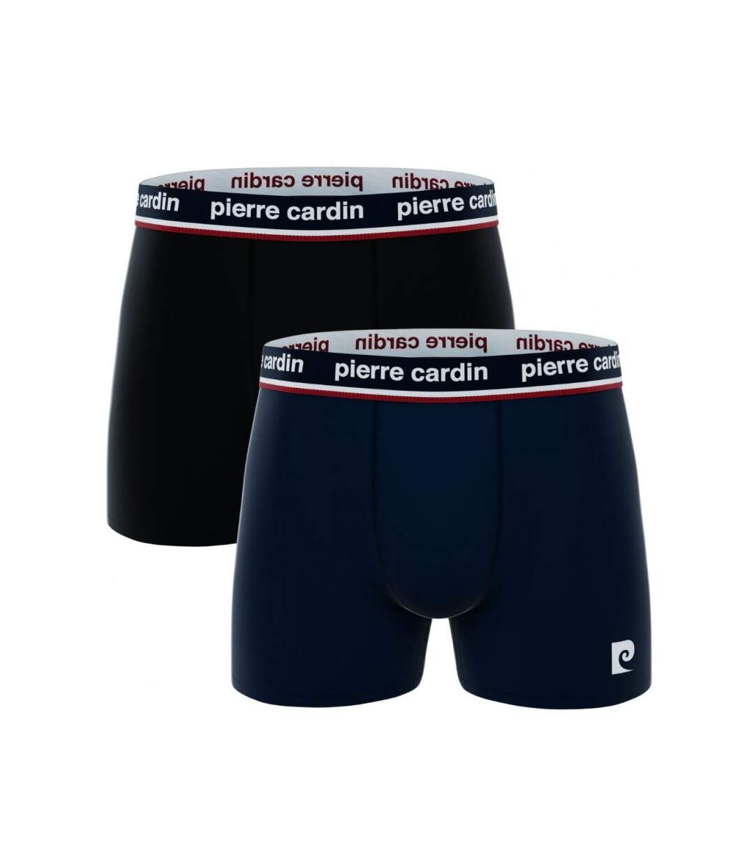 PIERRE CARDIN Lot de 2 Boxers Homme Coton BCX2FRAS2 Marine Noir