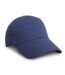 Result Unisex Low Profile Heavy Brushed Cotton Baseball Cap (Navy Blue)