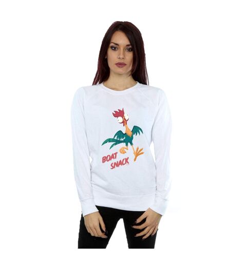Disney Sweatshirt Moana Boat Snack Femme/Ladies (Blanc) - UTBI29413