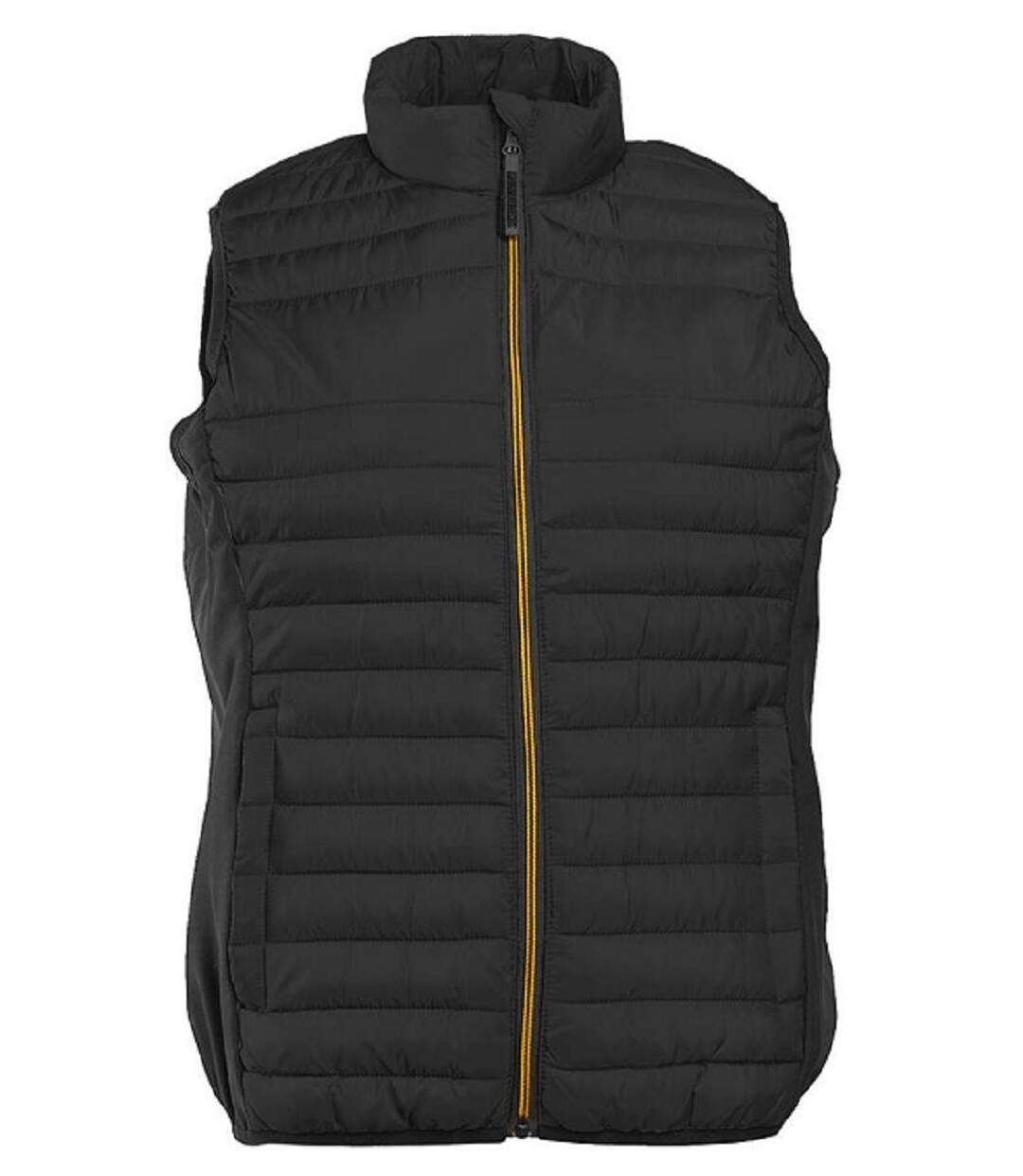 Bodywarmer bi-matière - Femme - Pen Duick - PK317 - noir et jaune gold-1