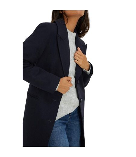 Dorothy Perkins Womens/Ladies Maxi Single-Breasted Coat (Navy) - UTDP4378
