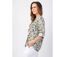 Top mi-saison style chemisier en viscose ASHLEY motif ethnique kaki Coton Du Monde-3