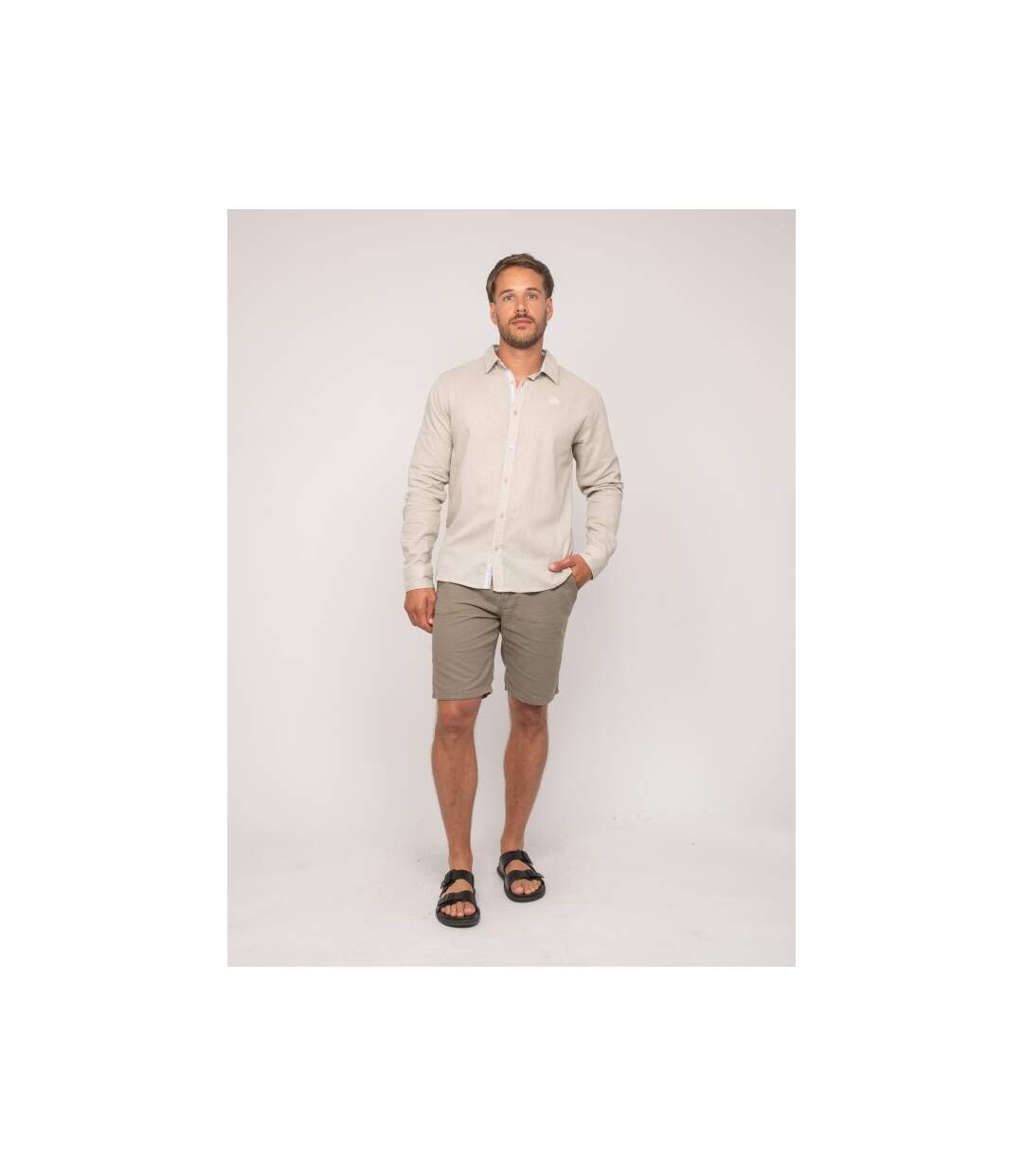Chemise manches longues lin DUMOLAK-4