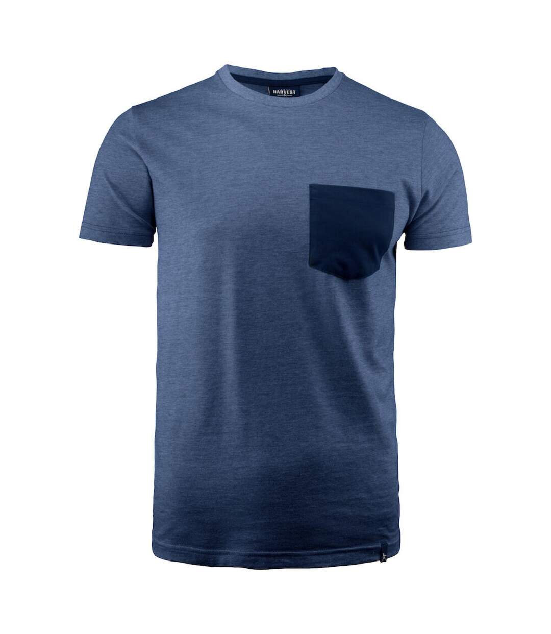 T-shirt Homme Bleu Chiné Chiné James Harvest-2