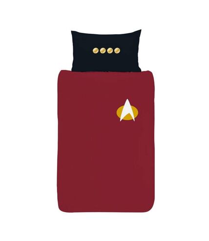 Star Trek: The Next Generation - Parure de lit (Bordeaux / Noir) - UTAG1142
