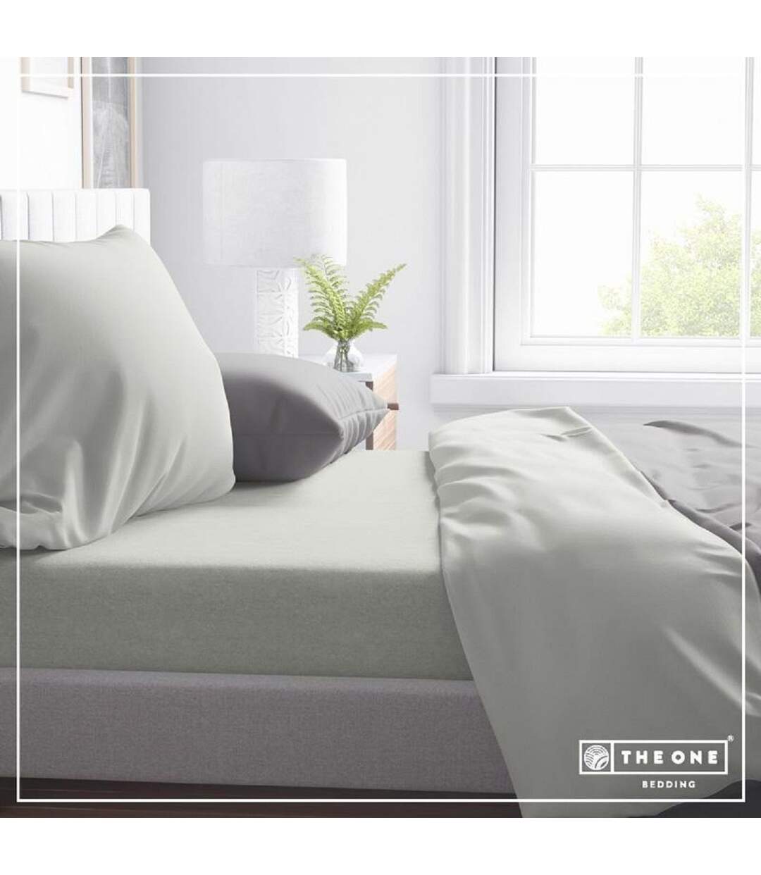 Drap housse - 100x220 - gris clair - T1-FS100-1