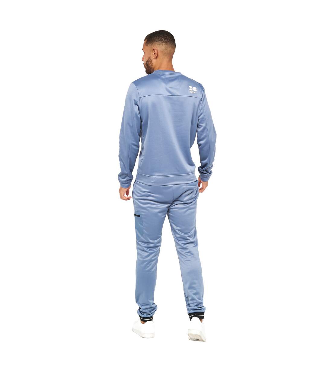 Haut De Survêtement Catmoore Homme Bleu Acier Crosshatch-3
