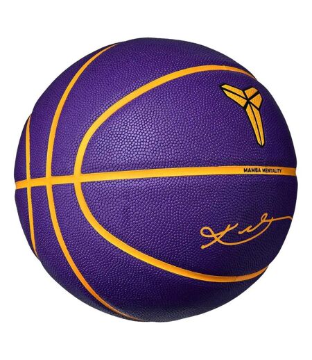 Ballon De Basket Mamba Mentality Régulier Violet Jaune Or Nike