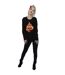 Disney Sweatshirt Inside Out Fired Up Femmes/Ladies (Noir) - UTBI9924-4