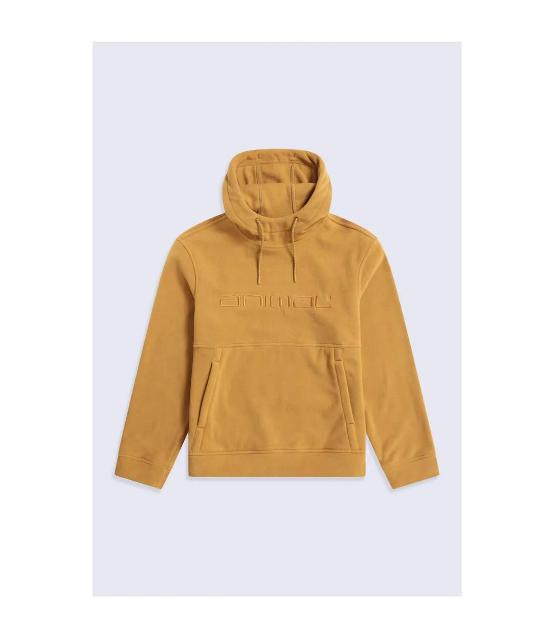Mens Louis Fleece Hoodie Yellow Animal-1