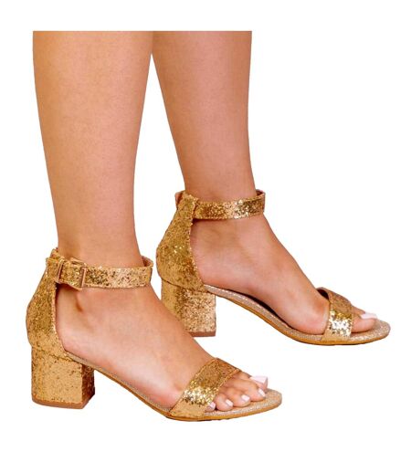 Sandales Femme Jaune Or Where´s That From