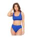 Bas De Maillot De Bain Motif/style Texturé Femme Bleu Foncé Be You-2