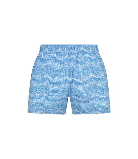 Womens/ladies Patterned Stretch Boardshorts Blue Mountain Warehouse