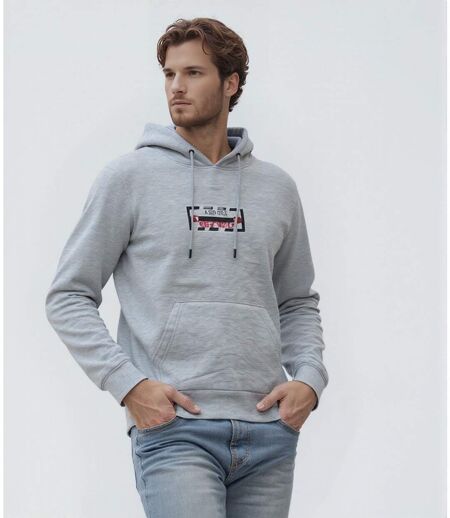 Sweat à  capuche homme graphique gris - Confort et style pour toutes les occasions