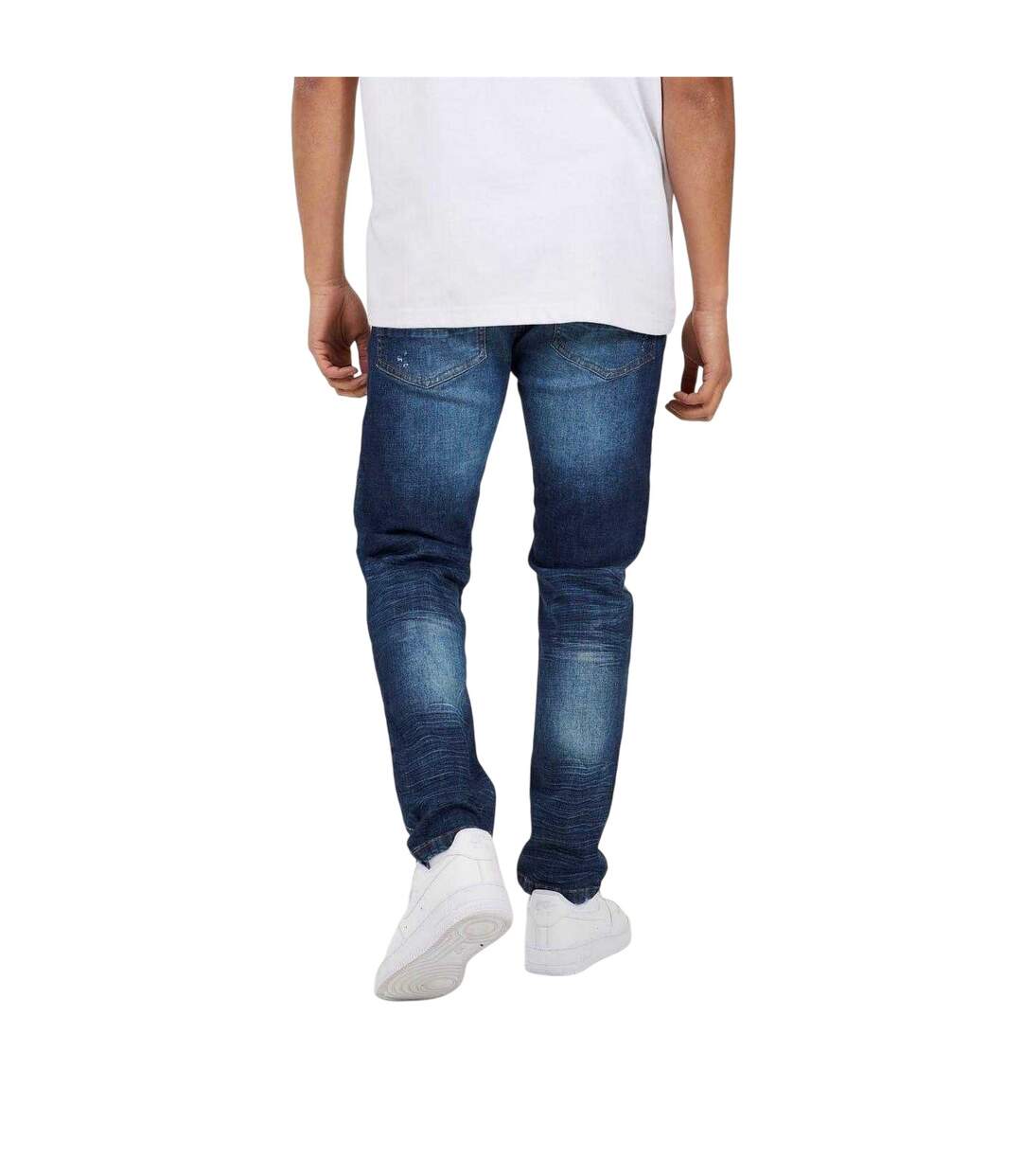 Mens Cotton Splat Skinny Jeans Blue Brave Soul-2