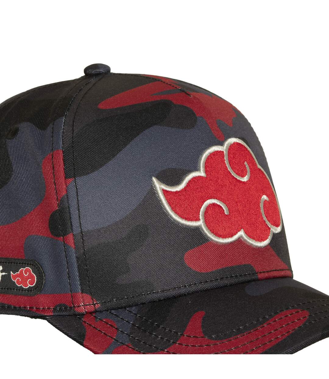 Casquette trucker premium avec logo brodé Naruto Shippuden Red Camo Capslab-3
