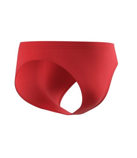 Mens Big Logo Endurance+ Swim Briefs Red Speedo
