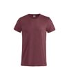 Clique Mens Basic T-Shirt (Burgundy)