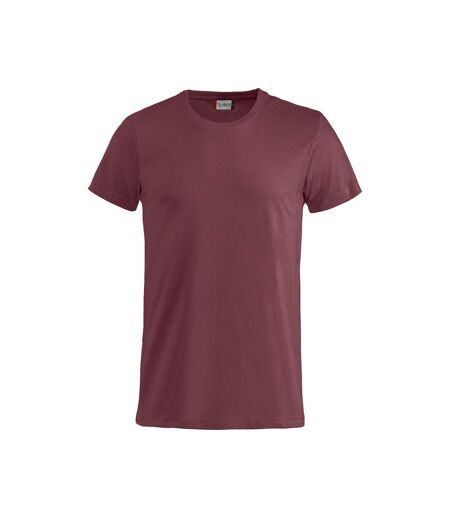 Clique Mens Basic T-Shirt (Burgundy) - UTUB670