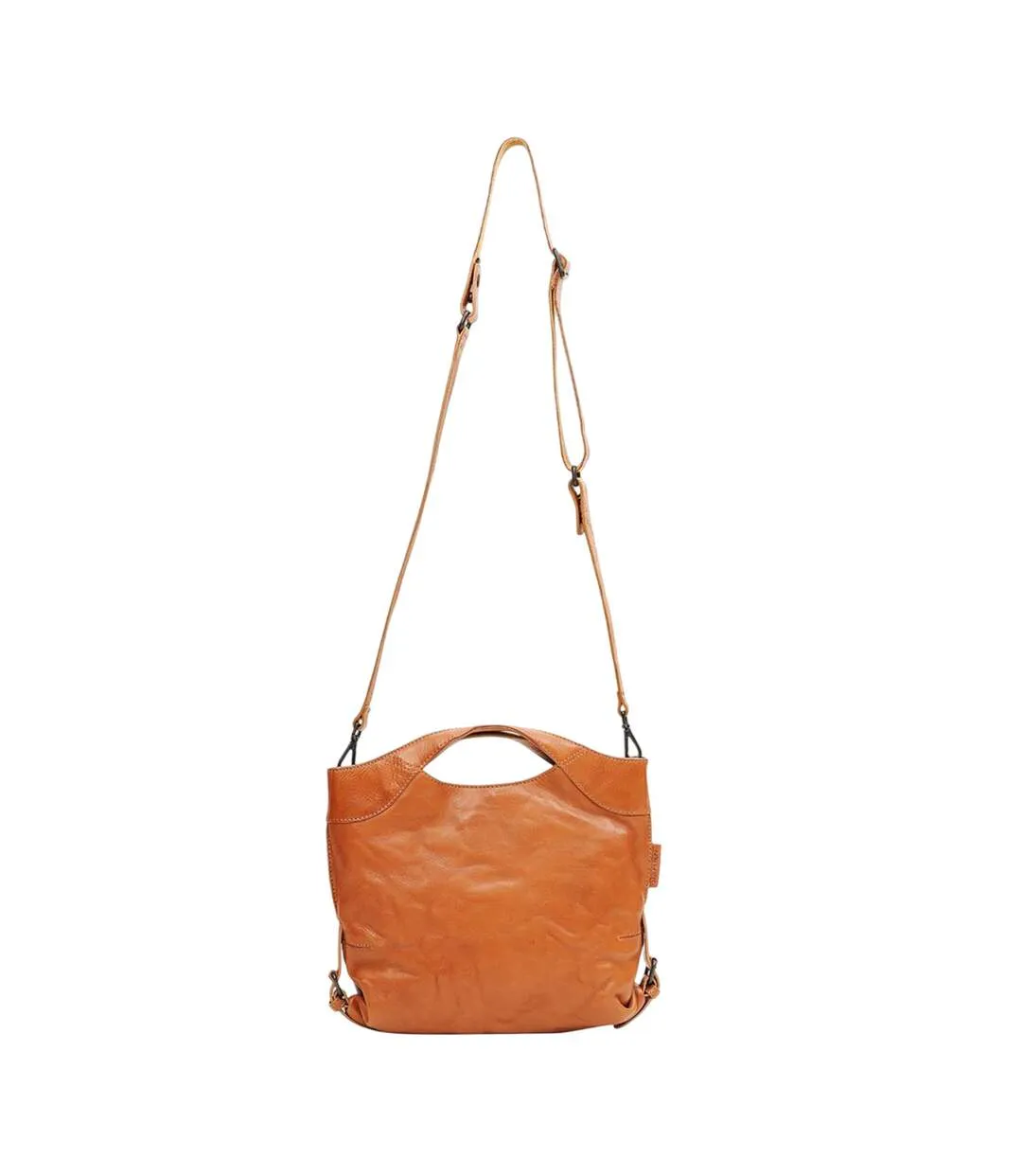 Mrs. Peach Crumble Leather Crossbody Bag One Size Caramel Aunts & Uncles-1