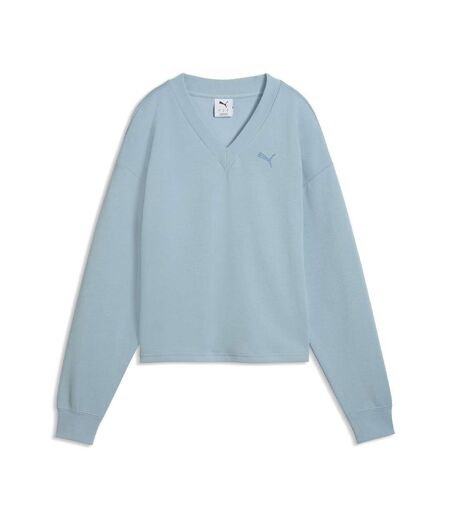 Sweat bleu femme puma elevated