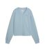 Sweat bleu femme puma elevated-1