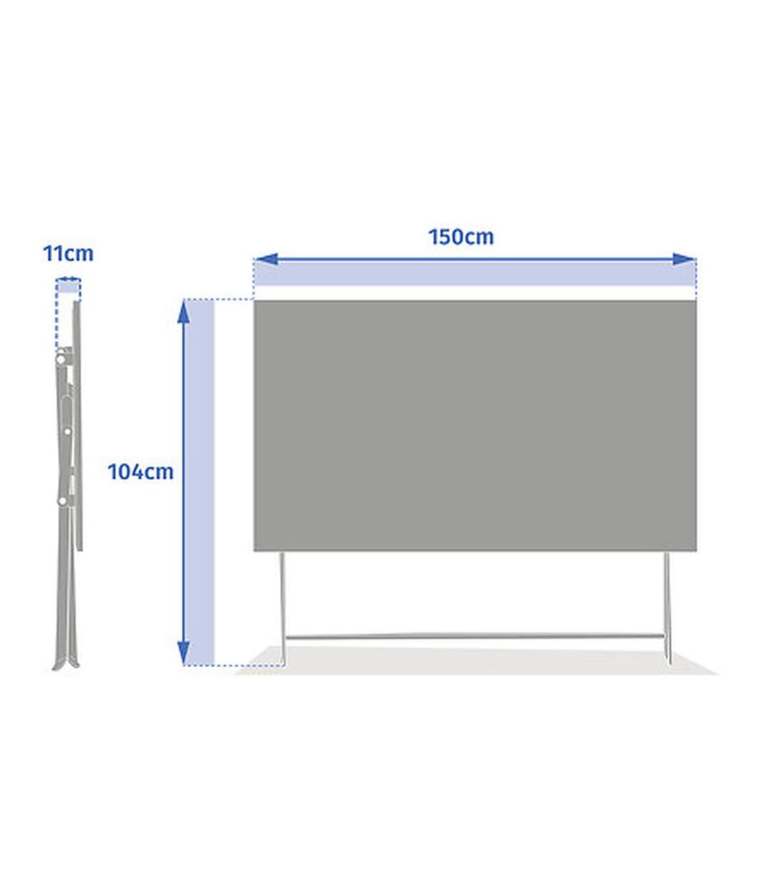 Table de jardin pliante rectangulaire 6 places GREENSBORO - Vert olive-3