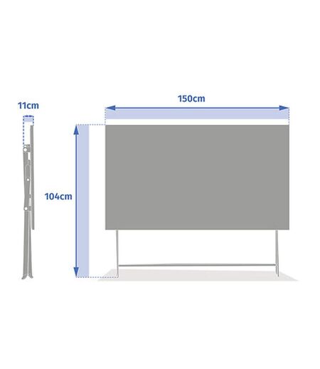 Table de jardin pliante rectangulaire 6 places GREENSBORO - Vert olive