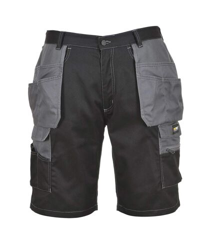 Portwest Mens Granite Holster Pocket Shorts (Black/Zoom Grey) - UTPW478