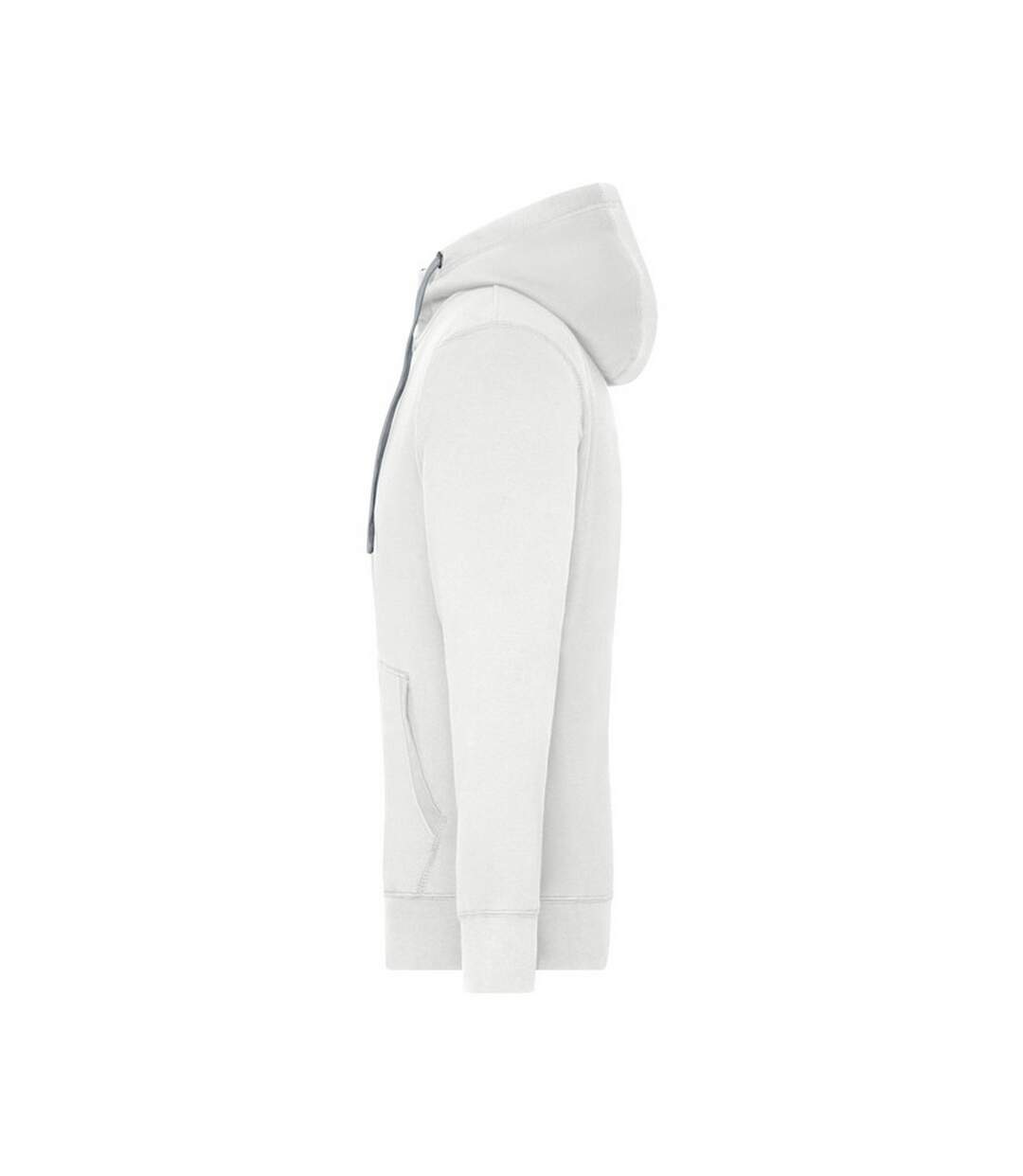Veste À Capuche Lifestyle Homme Blanc Cassé Gris Chiné James And Nicholson-3