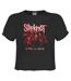 Womens/ladies Code Slipknot Crop Top Charcoal Amplified-1