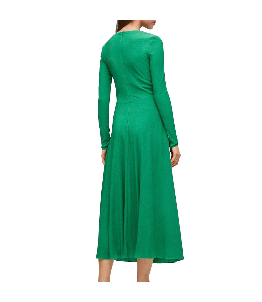 Robe Mi-longue Keglissy Femme Vert Hugo-2