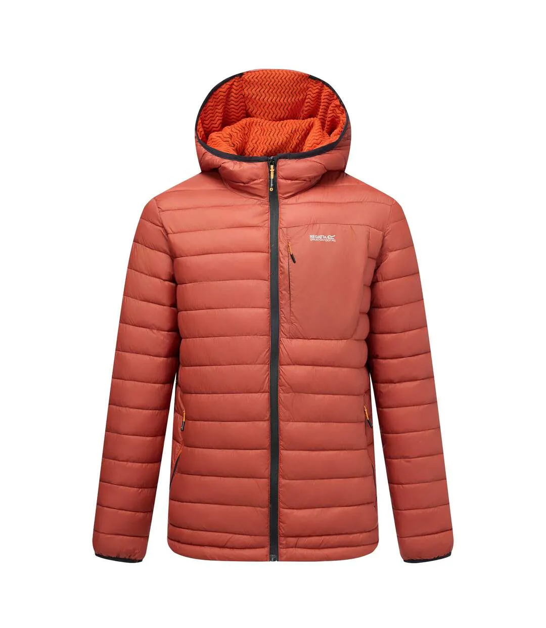 Doudoune Matelassée Homme Rouge Brûlé Noir Regatta-2