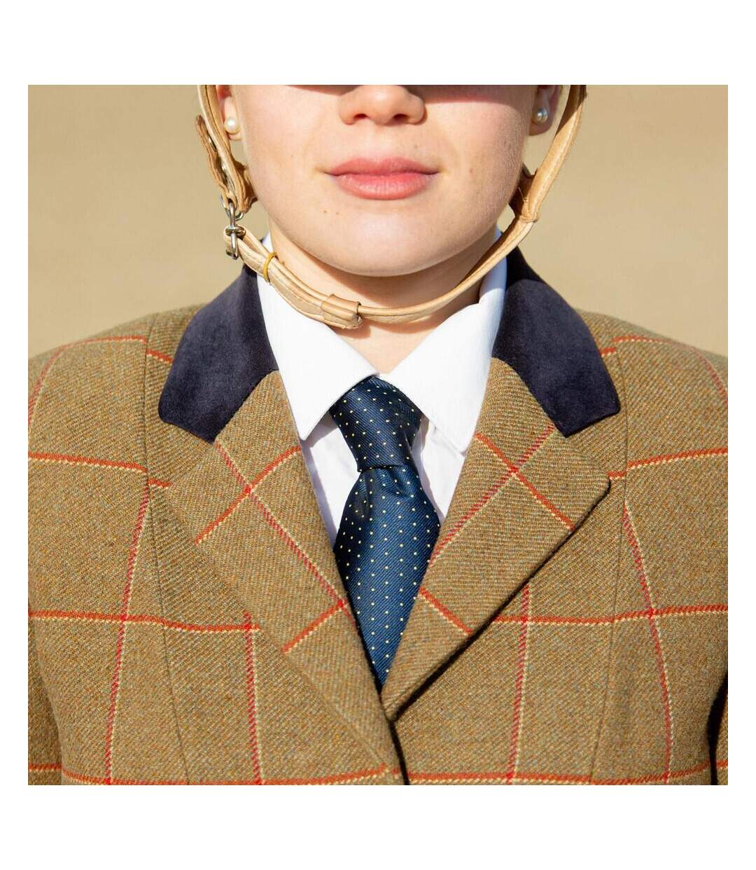 Childrens/kids Spotted Show Tie One Size Navy Gold Supreme Products-1