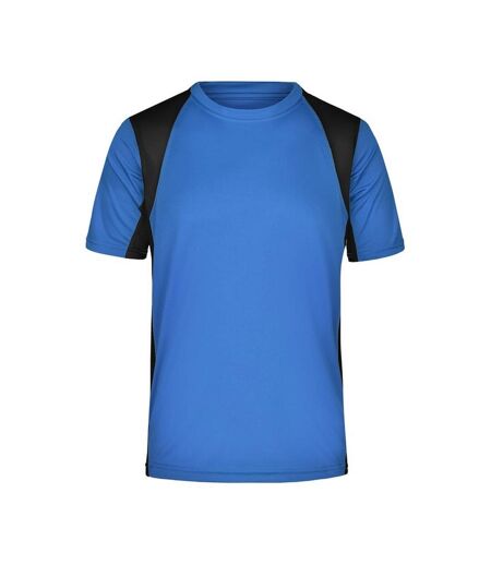 T-shirt Course À Pied Homme Bleu Roi Noir James And Nicholson