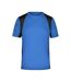 T-shirt Course À Pied Homme Bleu Roi Noir James And Nicholson-1