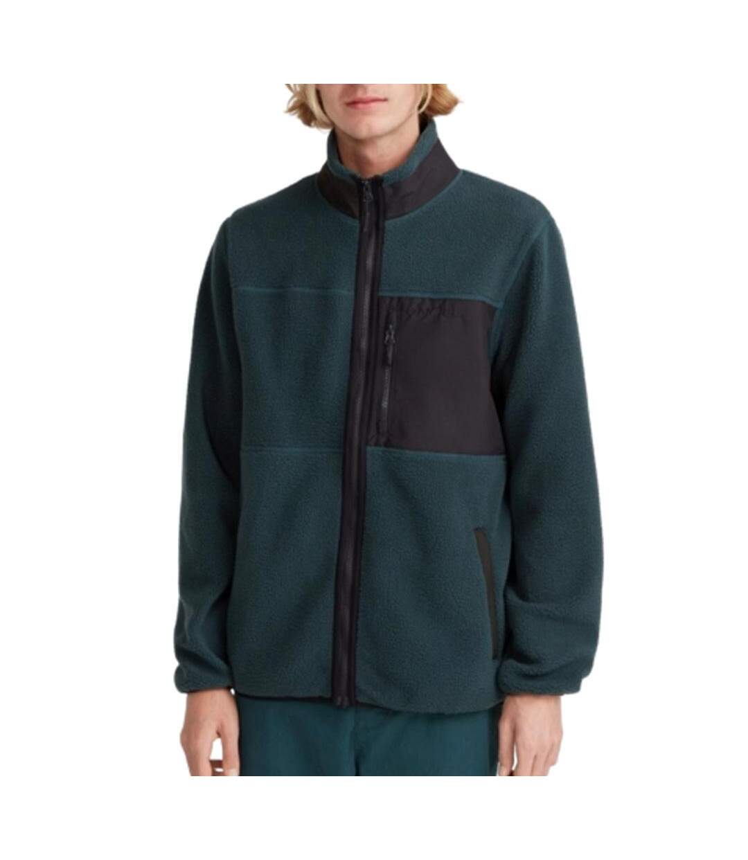 Veste verte/noire homme o'neill high pile-1