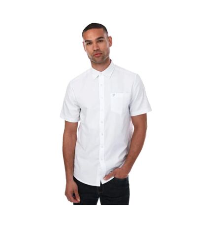 Chemise manches courtes drayton homme blanc Farah