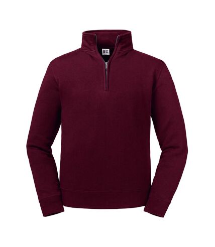 Russell Mens Authentic Quarter Zip Sweatshirt (French Navy) - UTRW7535