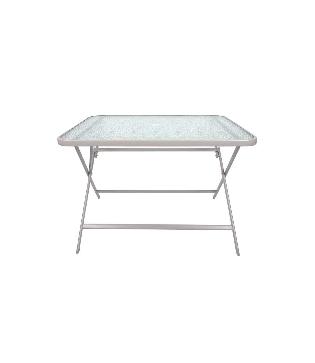 Table de Jardin en Verre Formentera 110cm Beige-2