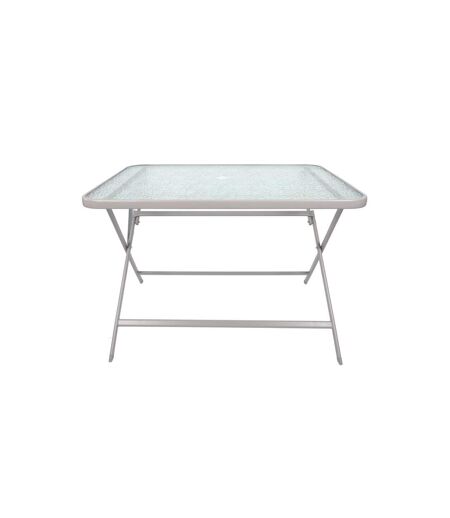 Table de Jardin en Verre Formentera 110cm Beige