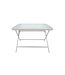 Table de Jardin en Verre Formentera 110cm Beige-2