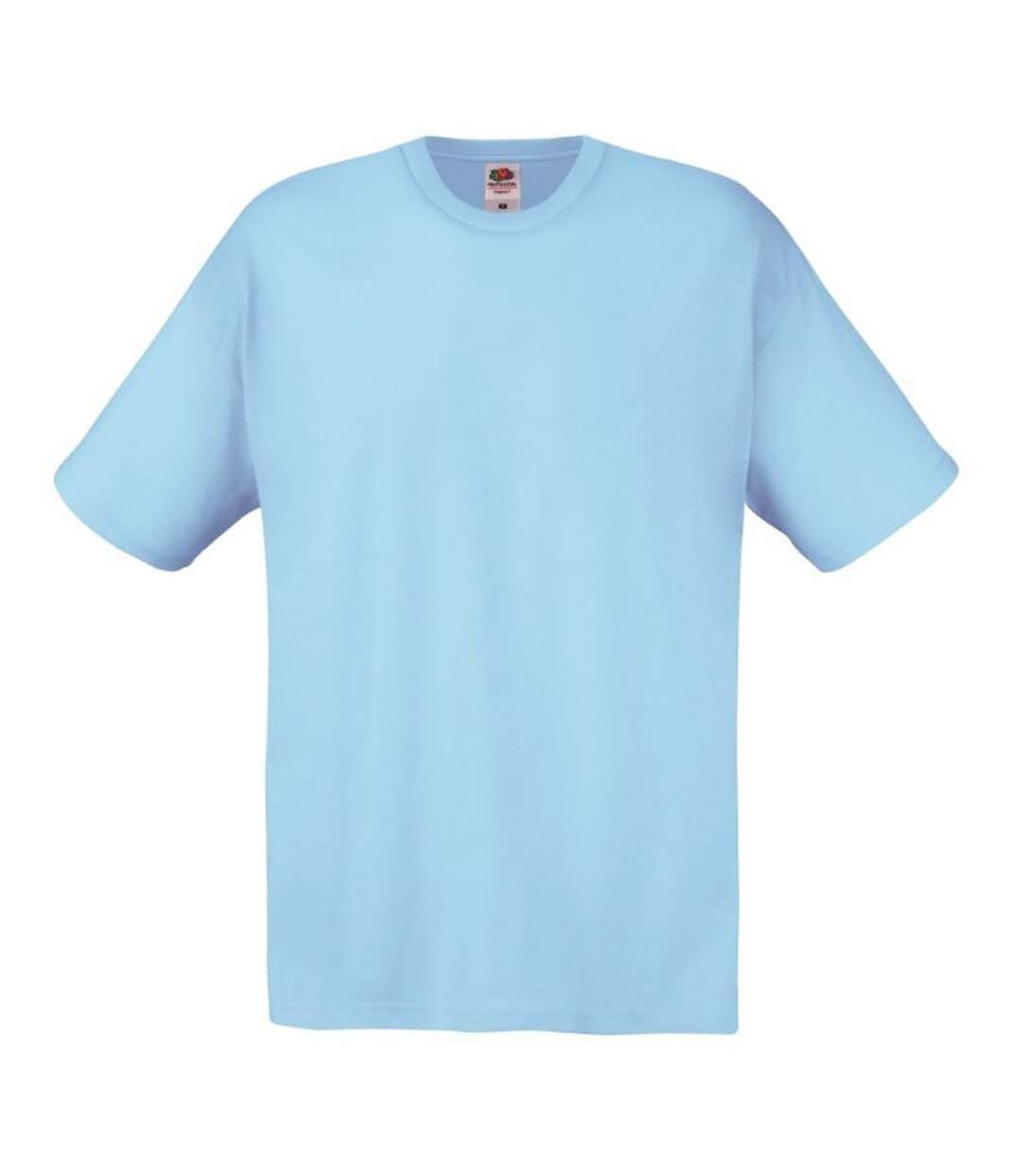 T-shirt manches courtes homme bleu ciel Fruit of the Loom-1