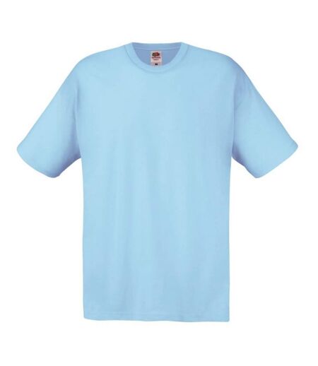 Fruit Of The Loom Mens Original Short Sleeve T-Shirt (Sky)