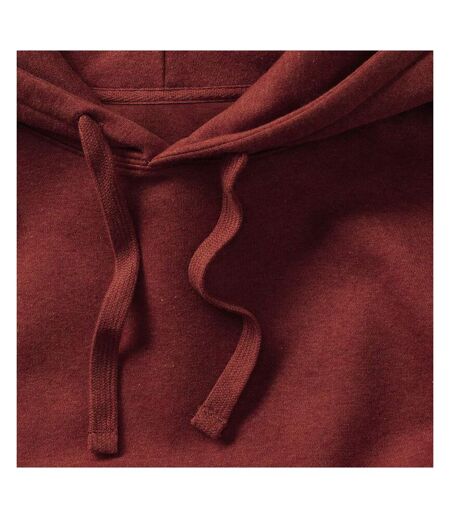 Russell Unisex Authentic Melange Hooded Sweatshirt (Brick Red Melange) - UTRW7054