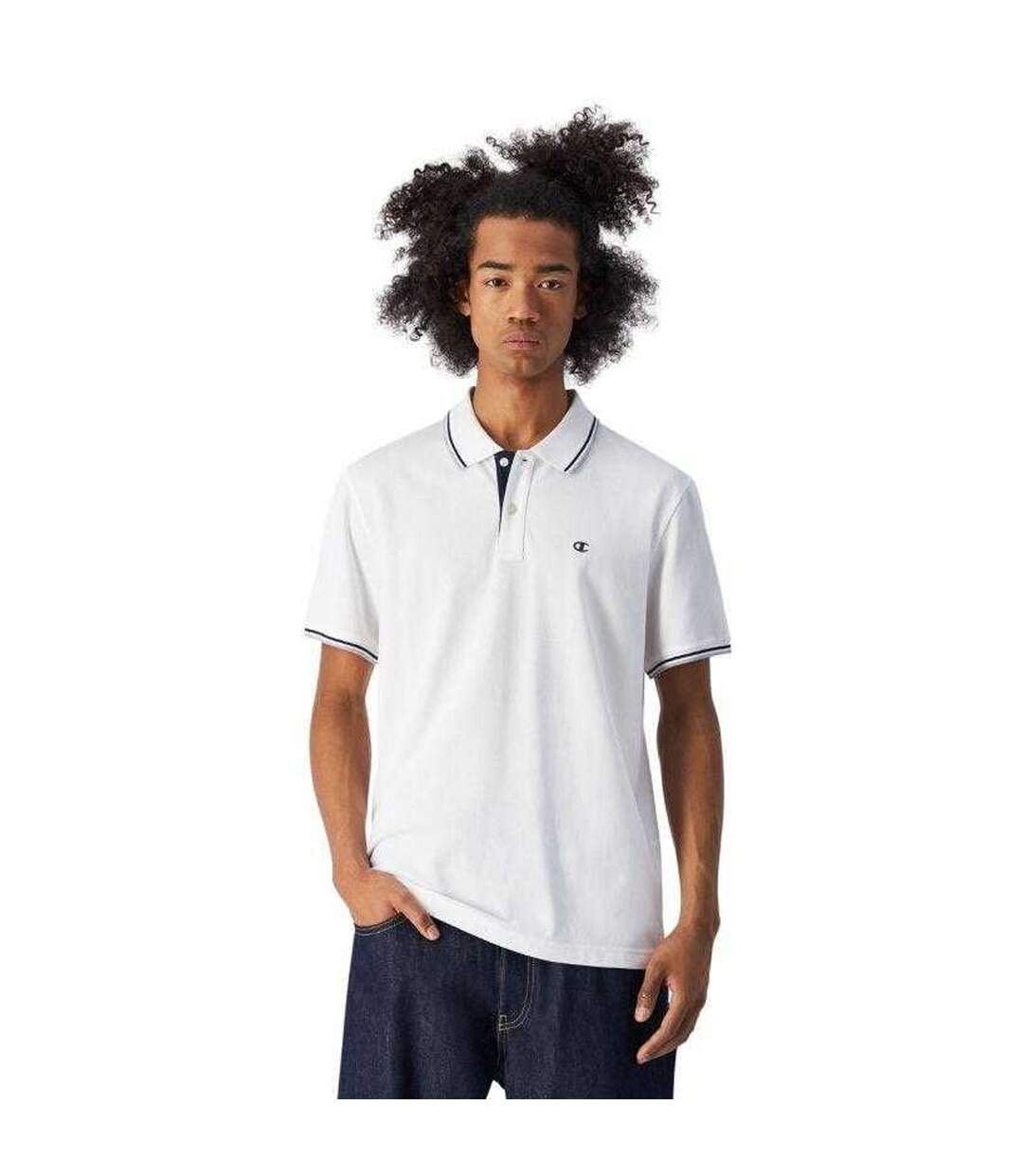 Polo Homme Blanc Champion-1