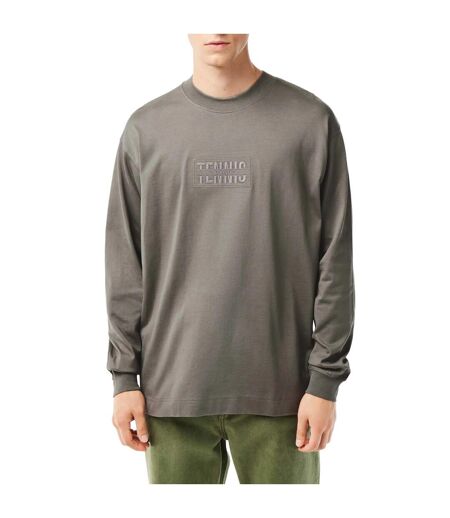 Unisex Adult Cotton Loose Fit Sweatshirt Grey Lacoste